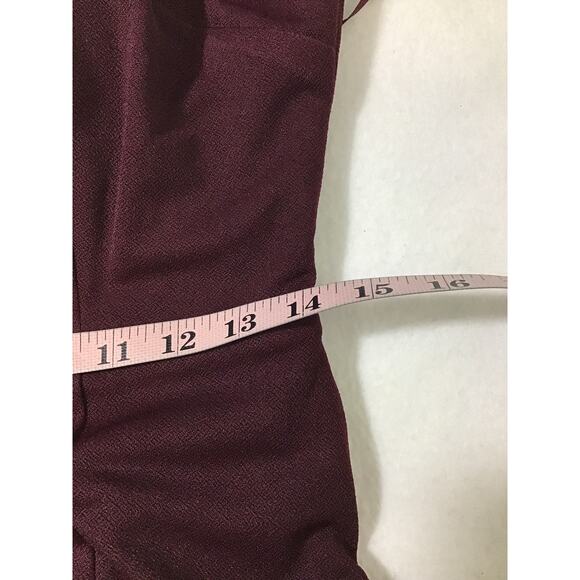 BIRDY GREY SZ L Red Cabernet Benny  Cutout Back-Bow Tie Maxi Dress NWT 0B14 - Picture 7 of 11